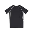 thumbnail image 4 of Sxiwei Kids Boys Sports Shirt Quick-Drying Gym Top Athletic T-Shirt Athletic Short Sleeve Running Top Black&Gray 22, 4 of 5