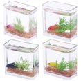 thumbnail image 1 of 4pcs Miniature Fish Bowls Doll House Fish Tanks Miniature Goldfish Tank Ornaments, 1 of 8