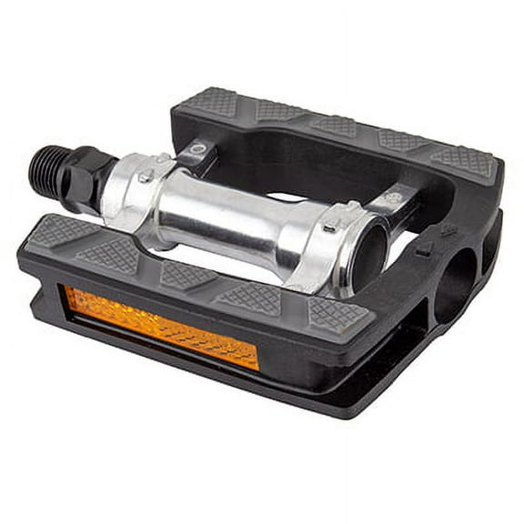 Sunlite Fremont v2 Pedals 9/16" Alloy Frame Composite Body W/ Rubber Grip Black