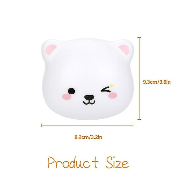 Led Night Light Children's 3m Baby Touch Switch Bedside Lamp Reading Sleep