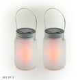 thumbnail image 3 of Alpine Corporation Outdoor Solar Powered Pathway Lantern Flickering LED Light Jars (Set of 2), 3 of 15