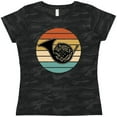 thumbnail image 3 of Inktastic French Horn Retro Music Sunset Women's T-Shirt, 3 of 5