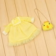 thumbnail image 3 of Vestido de Manga Larga Amarilla con Cuello y Bolsa de Pollo Pulgadas Doll Yotijar, 3 of 9