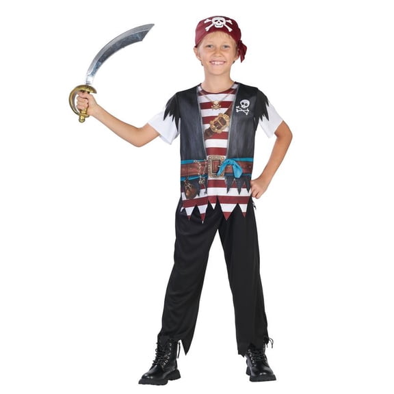 Treasure Pirate Costume for Children, Boys, Large (10/12), by Way to Celebrate