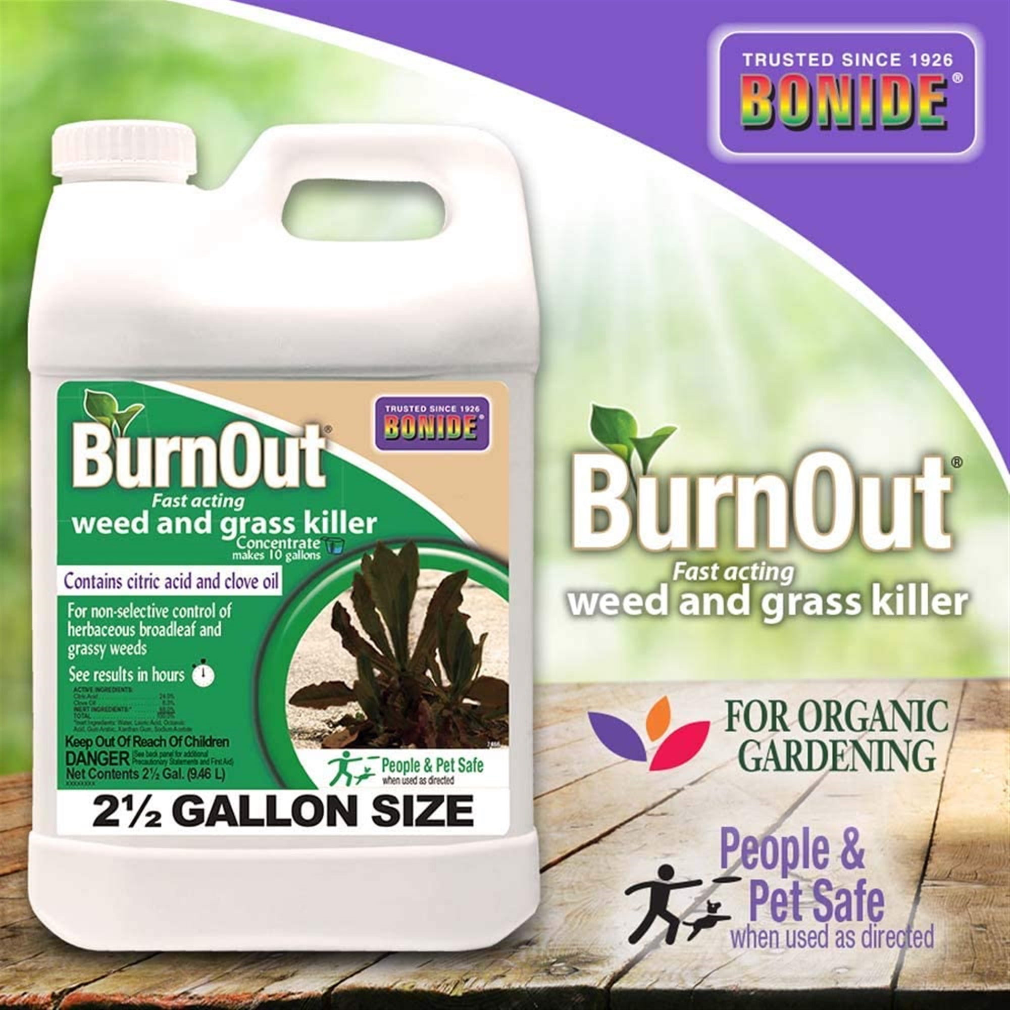 Bonide BurnOut Weed and Grass Killer 2.5 Gal., Concentrate