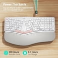 thumbnail image 3 of Teclado ergonómico inalámbrico dividido Nulea Bluetooth USB-C, 3 of 6