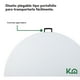 thumbnail image 3 of Mesa Redonda Plegable Kingshouse para Comedor 122 cm Blanca, 3 of 9
