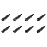 Angle View: (8 Pack) MSA Spike Tapered Lug Nut 12mm x 1.50mm Thread Pitch Black For POLARIS RZR XP 4 1000 RIDE COMMAND Edit. 2018-2019