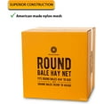 thumbnail image 7 of Texas Haynet - Round Bale Hay Net Slow Feed - Durable Round Bale Feeder for Horses - American Made UV Resistant Nylon Net - Fits Round Bales 4x6-6x6 or Square Bales 3x3x8-4x4x8 with 1.75" Holes, 7 of 7
