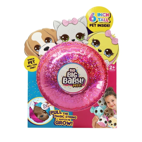 BIG BIG BABY 6" EXPANDABLE PLUSH PETS