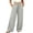 Gray, variant on Womens Wide Leg Fleece Lined Sweatpants – Low Rise Drawstring Baggy Cotton Lounge Pants with Pockets, Warm and Cozy White,L