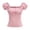 v#75RD1200, variant on Rggeeun Women Puff Sleeve Corset Square Neck Women Tops Lightweight Slim Fit Women Clothes Evening Party Versatile,Red,S