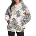 thumbnail image 1 of Women Camo Hoodie Print Oversized Fleece Sweatshirt Casual Pullover With Pockets, 1 of 5