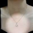 thumbnail image 4 of Rosec Jewels Lab Grown Diamond Snowflake Pendant with Chain (Ef-Vs Quality) - Winter Jewelry for Christmas (Ready to Gift), 925 Sterling Silver, 4 of 8