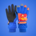 thumbnail image 3 of ZACPNCV Kids Waterproof Winter Gloves Warm Snow Gloves Boys Girls Ski Gloves Toddler Mittens Windproof Blue 4-6 Years, 3 of 4