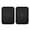 Black, variant on Suodoka 2pcs Rectangular Plastic Serving Tray Thickened Slip-Resistant Fast Food Tray for Dining Hall & Restaurant, Black