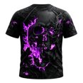thumbnail image 5 of IWRICH Graphic T-Shirts for Men Novelty 3D Print Skeleton Tee Shirts Summer Short Sleeve Tee Top Purple XL, 5 of 5