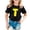 Black, variant on NinXxx Children Fashion Letter Printed Casual Comfortable Top Black 3-4 Years