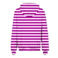 thumbnail image 3 of Kaemgyyd Women's Oversized Hoodies Full Zip up Stripe Printing Long Sleeve Sweatshirts Drawstring Jackets Coat with Pockets, 3 of 5