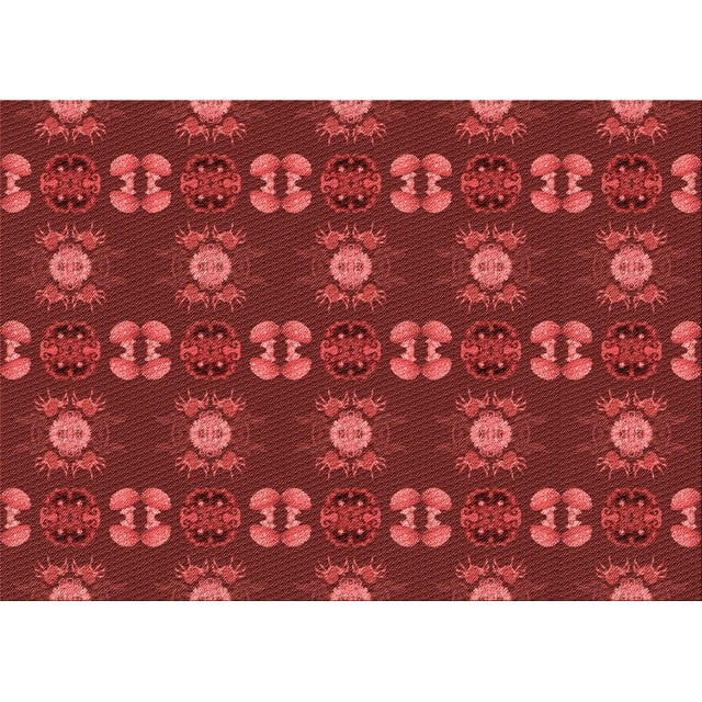 Ahgly Tapis Rectangulaire Lavable en Machine Intérieur Transitionnel Rouge Canneberge, 8 Pieds x 10 Pieds