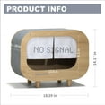 thumbnail image 7 of Mewoofun TV Cat House Wooden Cat Bed Cat Wood Shelter for Small Animals,18"X 11"X 14",Black, 7 of 7