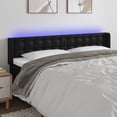 thumbnail image 5 of vidaXL LED Headboard Black 79.9"x6.3"x30.7"/34.6" Faux Leather, 5 of 57