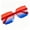 D, variant on Sktrjpolfis Patriotic Party Sunglasses, Red White Blue Gradient Glasses for 4th Of July Events