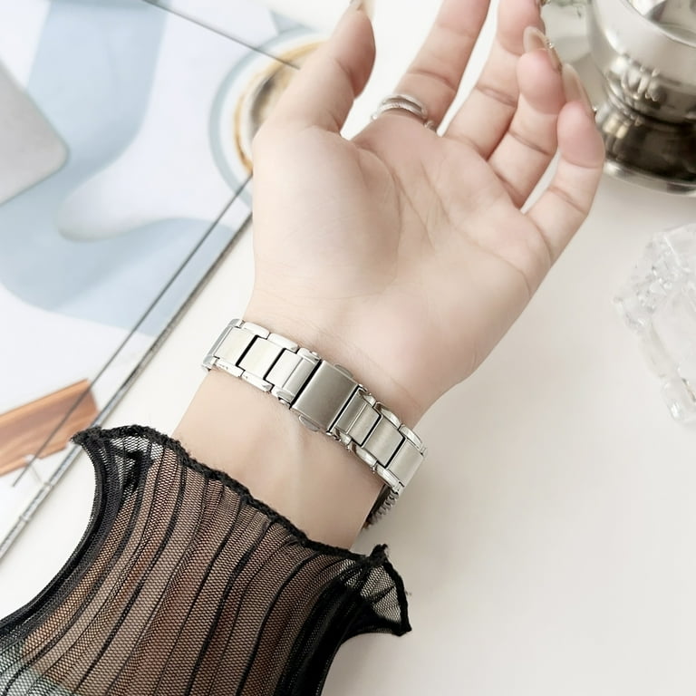 Compatible with Apple Watch Bands 49mm 45mm 44mm 42mm, Ultra Slim Stainless  Steel Band for iWatch Watch Ultra 2/Ultra Series 9/8/7/6/5/4/3/2/1/SE/SE2  for Women Girls with Link Removal Tool, Rosegold - Walmart.com