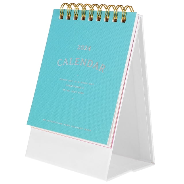 Calendrier Décoratif Petit Calendrier de Bureau Calendrier Debout Décoration pour Bureau