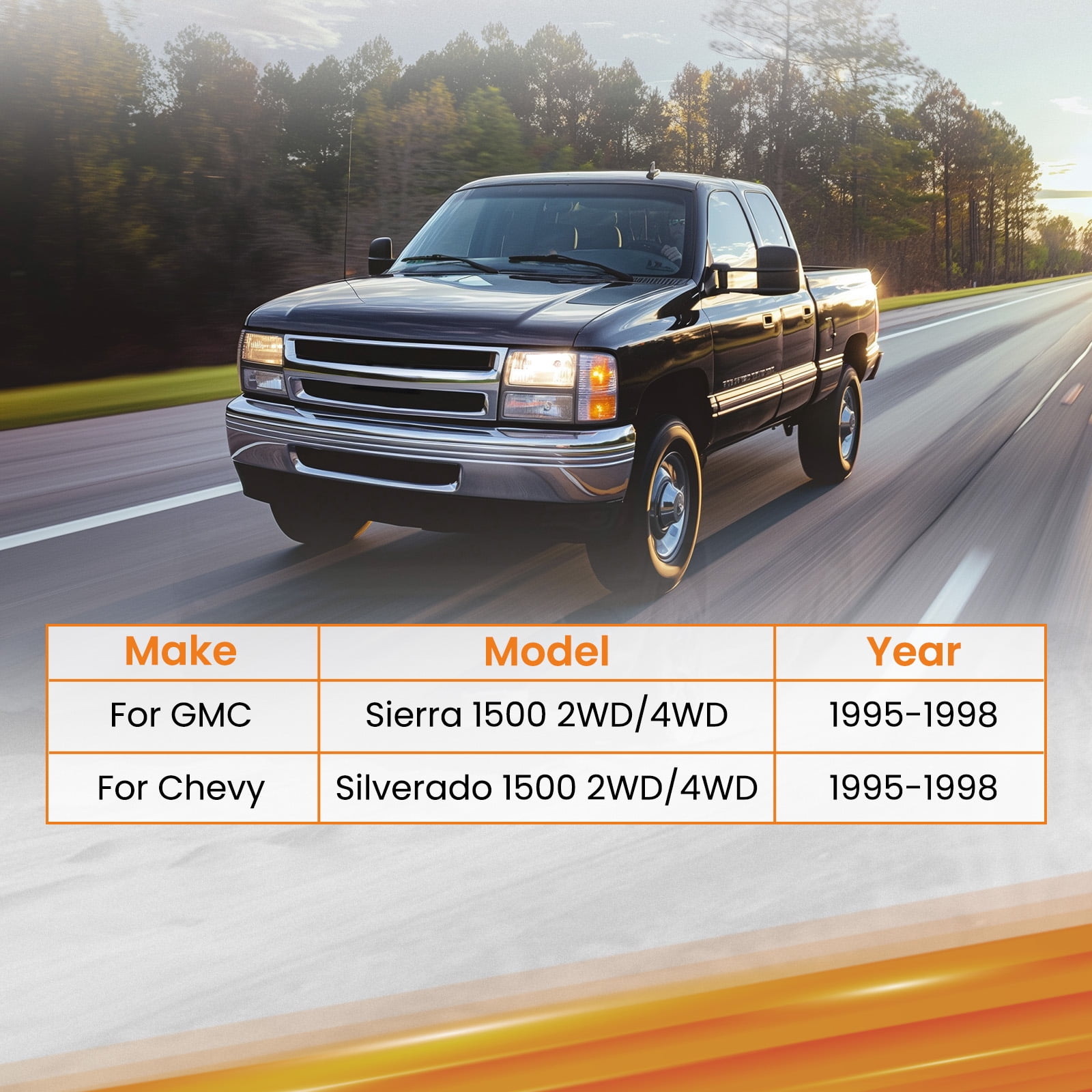 maXpeedingrods 3” Body Lift Kit for Chevy Silverado/GMC Sierra 1500 1995-1998, Suspension Lift Leveling Kit
