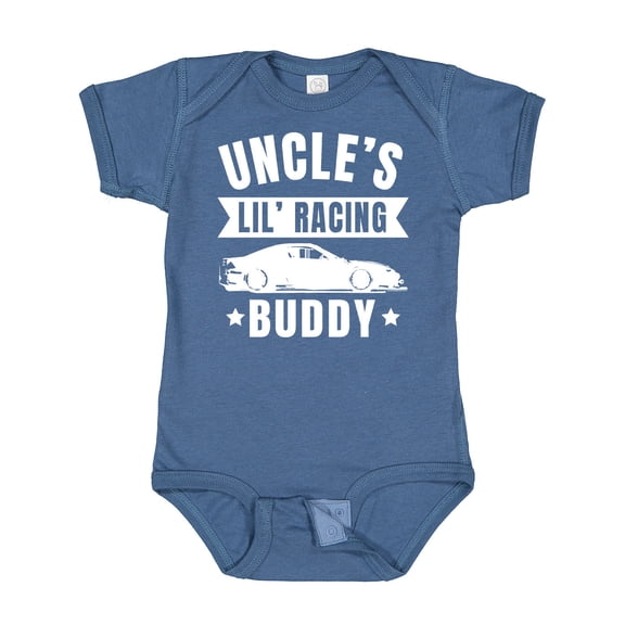 Inktastic Uncles Lil Racing Buddy Boys or Girls Baby Bodysuit