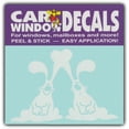 thumbnail image 1 of Car Window Decals: Rabbit Friends | Two Rabbits Best Friends | Stickers Cars, 1 of 1
