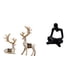 thumbnail image 1 of Estatua de ciervo alce,Figuras de alce y ciervo,decoración del hogar,estatuas de resina,Estatua de escultura decorativa de figura de reno para el hogar,Figura de pensador abstracto,Estatua de, 1 of 8