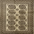 thumbnail image 1 of Ahgly Company Machine Washable Indoor Square Traditional Fall Leaf Brown Green Area Rugs, 3' Square, 1 of 7