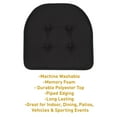 thumbnail image 6 of U-Shaped Memory Foam No Slip Back 17 x 16 Chair Pad 4 Pack Black, 6 of 7
