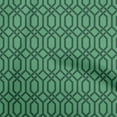 thumbnail image 1 of oneOone Cotton Cambric Green Fabric Geometrical Sewing Material Print Fabric By The Yard 56 Inch Wide, 1 of 4