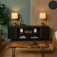 thumbnail image 2 of Real Flame Morris 72" TV Stand in Black, 2 of 7
