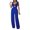 Pink, variant on Womens Summer Jumpsuits Elegant One Piece Outfits Tie Knot Wide Leg Long Straight Pants Rompers Solid Color High-Waist Pleated Jumpsuit