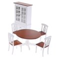 thumbnail image 3 of De Muebles De Cocina De 1:12, 6 Piezas (incluye 4 Sillas, 1 Y 1 Armario), Para La Decoración Del Comedor De Baoblaze Set de muebles para casa de muñecas, 3 of 8