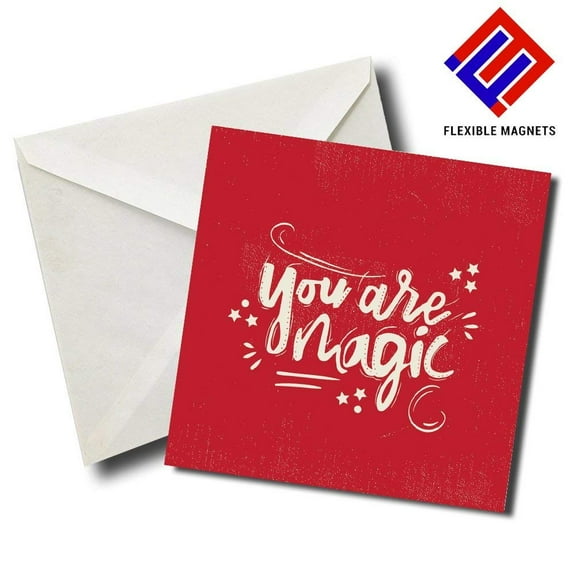 You Are Magic Inspirational Quote Magnet for refrigerator. Great Gift! By Flexible Magnets