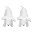 thumbnail image 1 of 2x Maniquíes de cuero perro posición de pie juguetes blanco M Afortunado Sencillez, 1 of 5