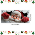 thumbnail image 2 of Santa Claus Christmas Garage Door Cover, Festive Decoration for Garage Doors, Large-Scale Santa Decor to add Christmas Cheer to Your Garage, Weather-Resistant Garage Door Decor, 157.48*72.83in, A, 2 of 5