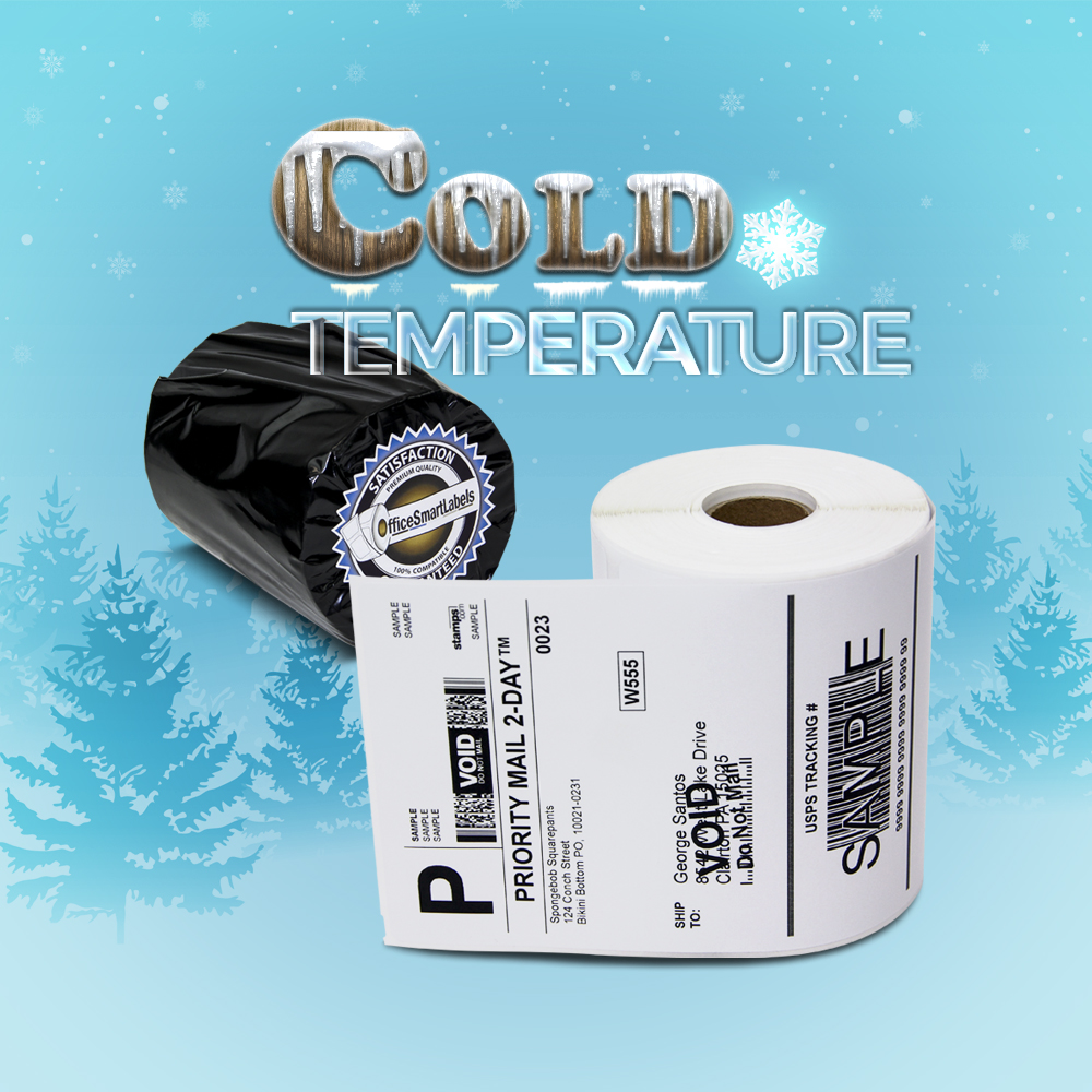 12 Rolls of Dymo 1744907 Compatible Cold Temperature Winter Cold