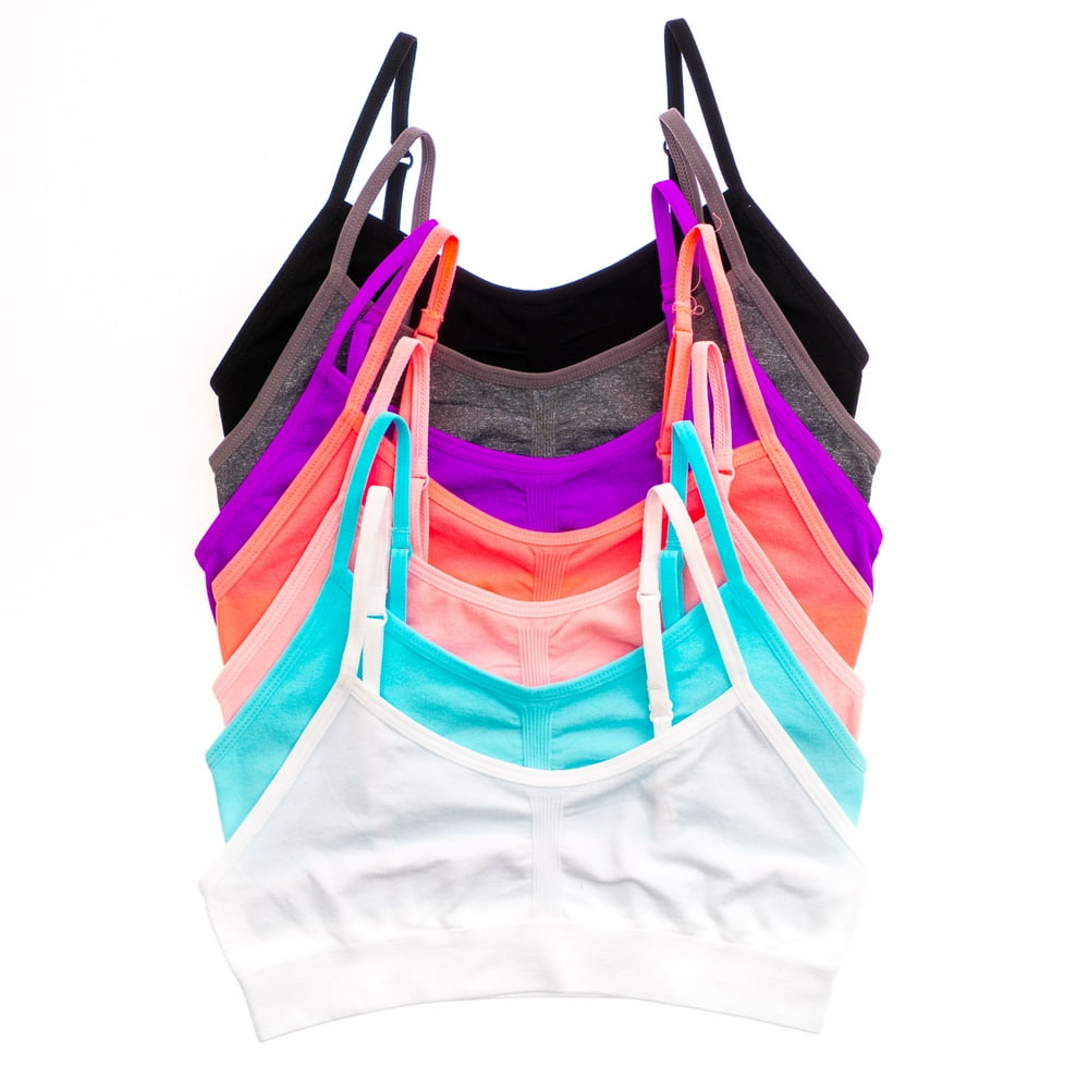 Alyce Intimates - Alyce Intimates Seamless Girls Sports Bra, Pack of 7 - Walmart.com - Walmart.com