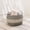 White and Gray, variant on Lucius Round Resin Woven Wicker Basket with Handles - 13" x 13" x 13" - Black - For Clothes, Towels, Toys, Magazines Storage and Home Decoration