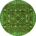 thumbnail image 1 of Ahgly Company Indoor Round Oriental Green Industrial Area Rugs, 3' Round, 1 of 4