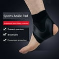 thumbnail image 3 of 1 Pc Fashion Foot Protection Bandage Lightweight Breathable Compression Ankle Wrap Adjustable Elastic Ankle Brace Anke Support Brace LEFT FOOT-XL, 3 of 8
