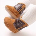thumbnail image 2 of Booties for Baby & Toddler Cowboy Cowgirl Boots Infant Western Boots Toddler Boys Girls Round Toe Riding Mid Calf Boots Size 0-3 Months, 2 of 9