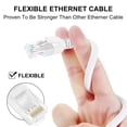 thumbnail image 4 of Cable Ethernet Dutevolns de silicona líquida Cat 6, 30 pies, blanco, 4 of 7
