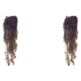 thumbnail image 3 of Moyic Flor Artificial para Colgar en la Pared Planta de Mimbre Falso Corto Morado 85CM 2Conjunto, 3 of 6